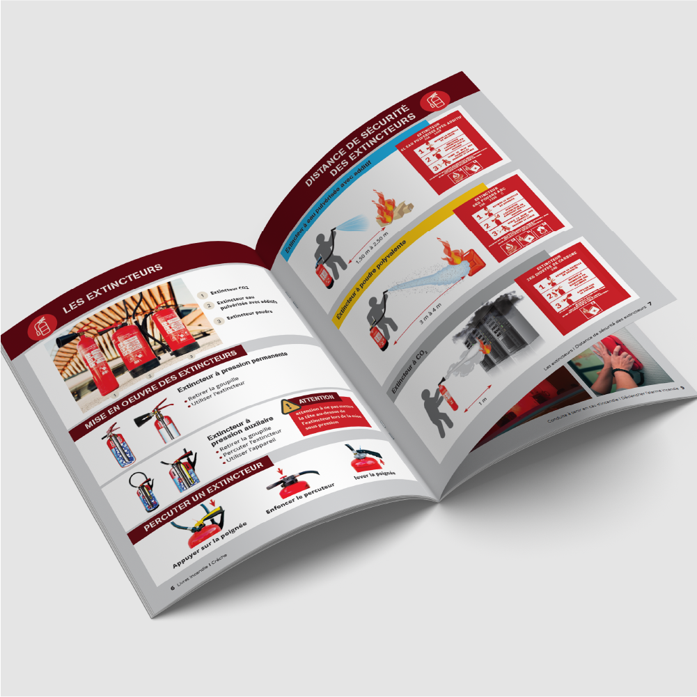 Extrait du livret de formation incendie en crèche, réalisé par Edition Sécurité Prévention