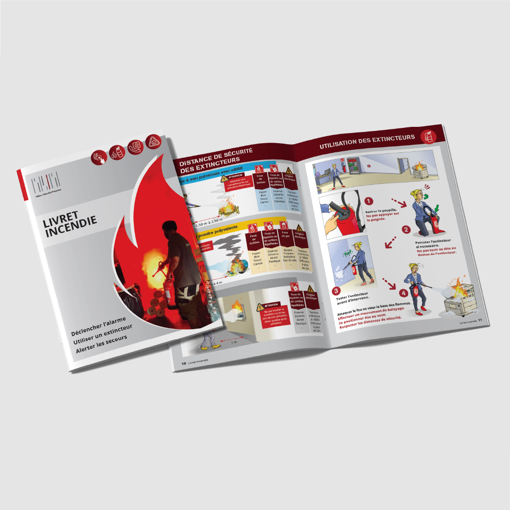 Extrait du livret de formation incendie, réalisé par Edition Sécurité Prévention