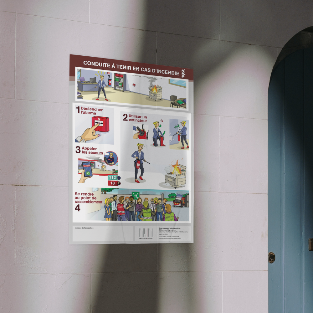 Affiche de sécurité incendie, Edition Securite Incendie