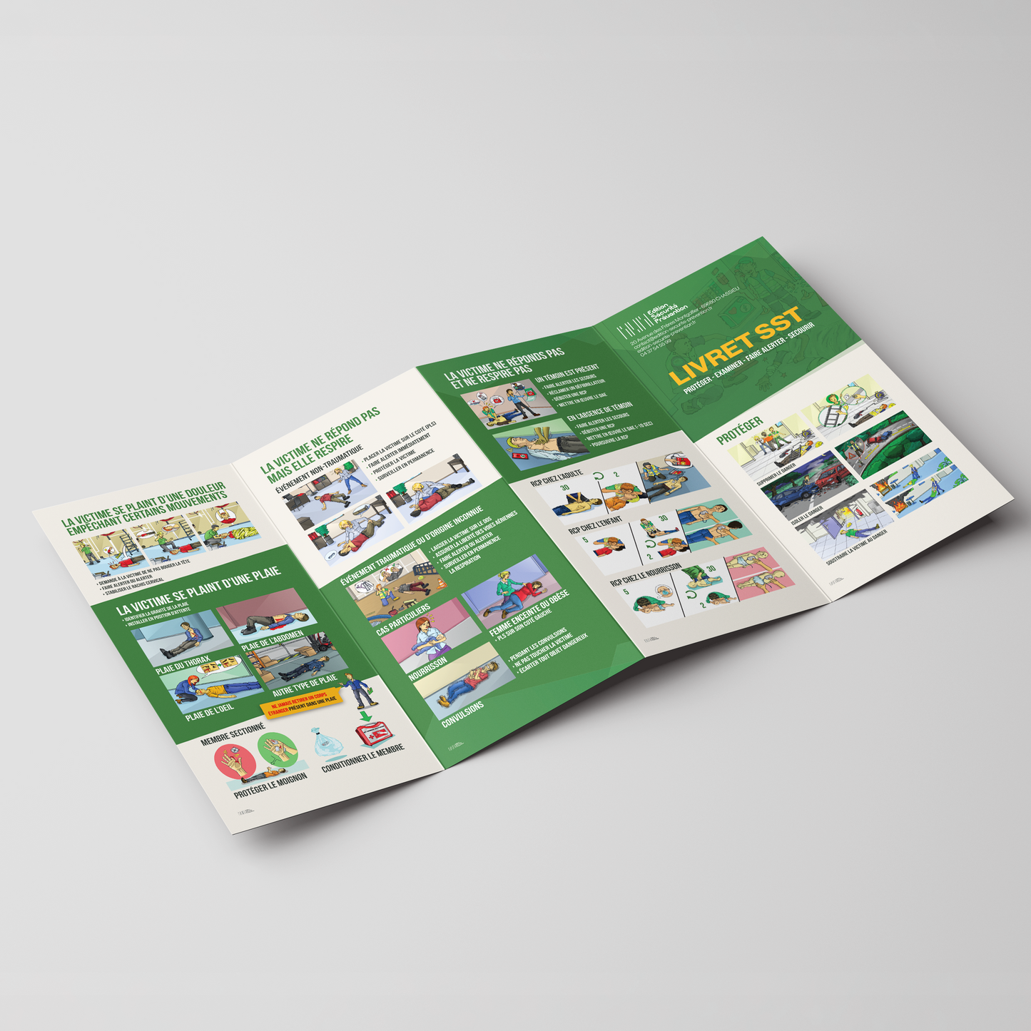 Dépliant Formation SST - Livret Dépliant 4 Volets
