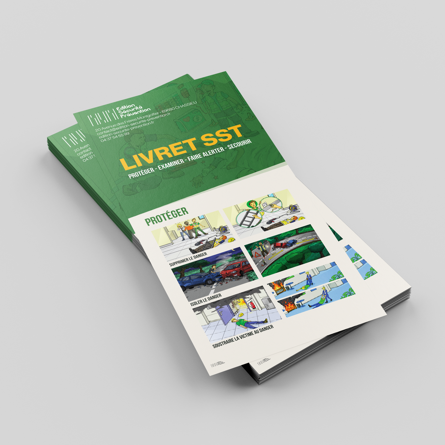 Dépliant Formation SST - Livret Dépliant 4 Volets